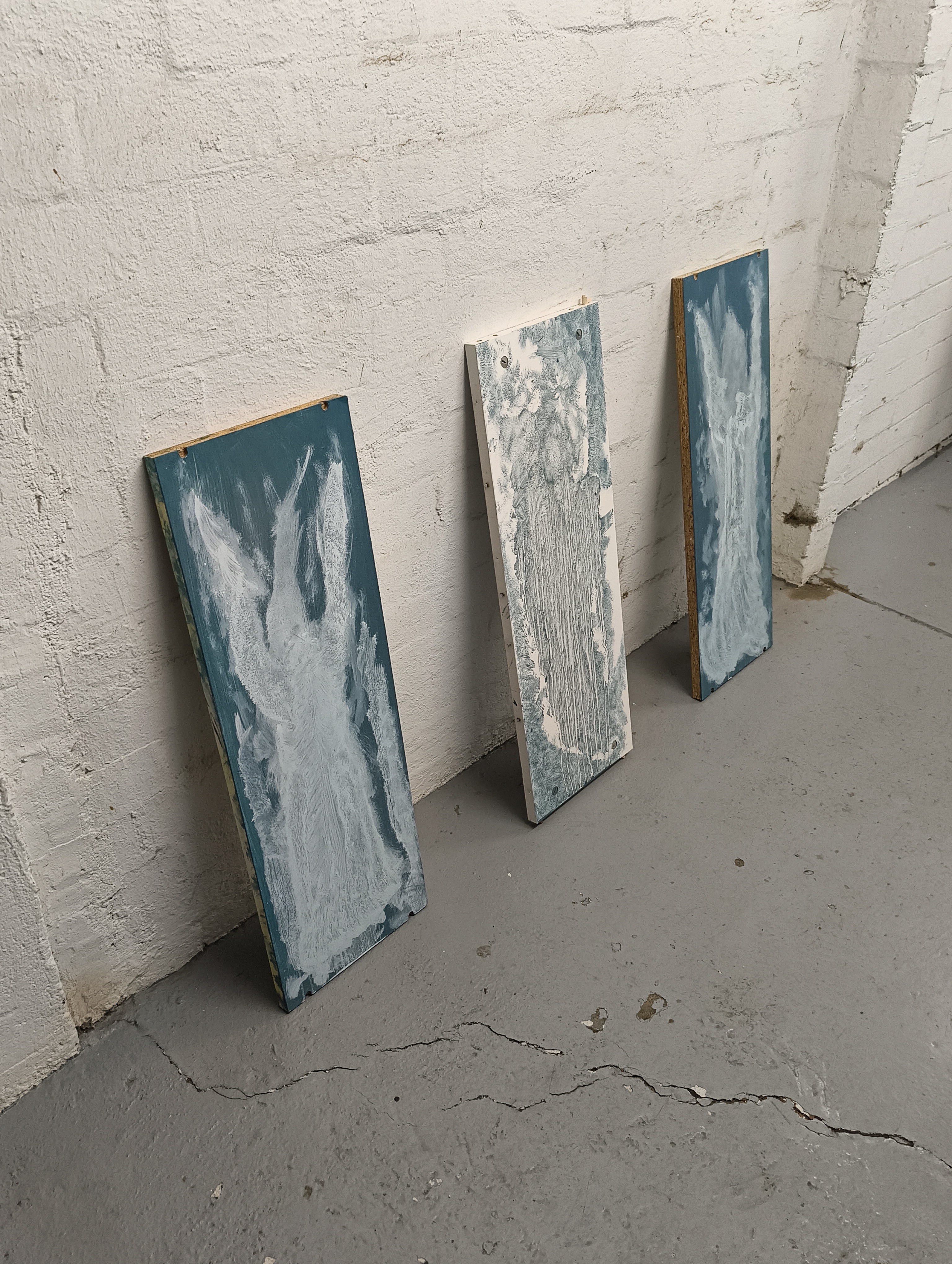 installation of angel triptych